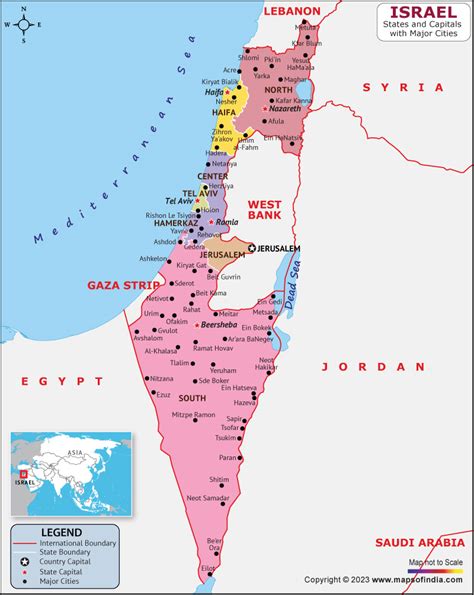 Israel Map | HD Map of the Israel