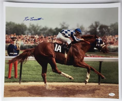 Ron Turcotte Autographed Secretariat Triple Crown 20x16 Color ...