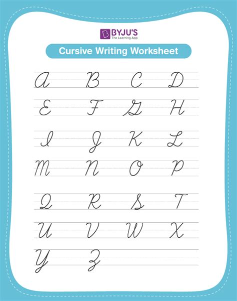 English Cursive Letters Alphabet Cursive Writing Practice, 48% OFF