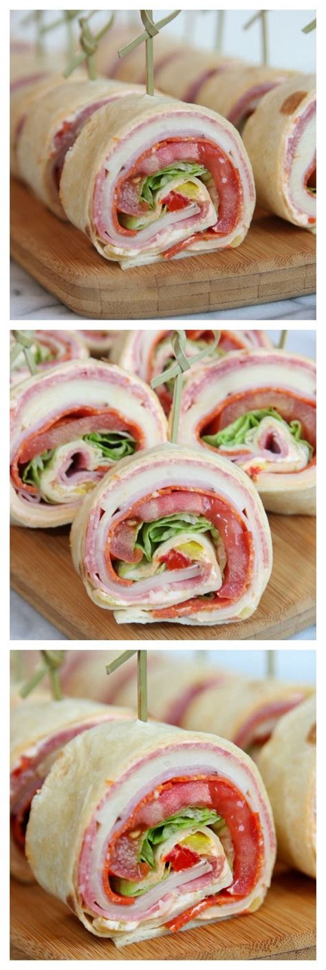 Italian Sandwich Roll-Ups #yum #recipe AD | Food, Recipes, Potluck recipes