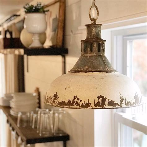 Farmhouse pendant light for the kitchen antique farmhouse rustic light fix… | Farmhouse style ...