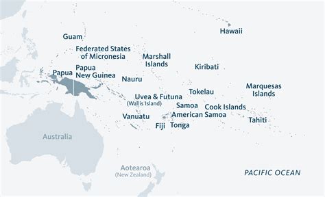 Pacific Islands Map