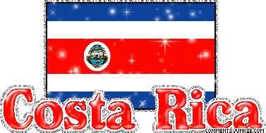 Bandera de Costa Rica animada (en movimiento)