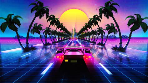 1920x1080 Lamborghini Countach Outrun Retrowave Laptop Full HD 1080P ,HD 4k Wallpapers,Images ...