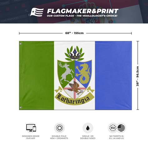 Koenigreich Lotharingia flag (Lyka) (Hidden) – Flagmaker & Print