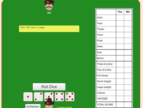 Yahtzee Online Free (Unblocked) - Play Online Games on IziGames