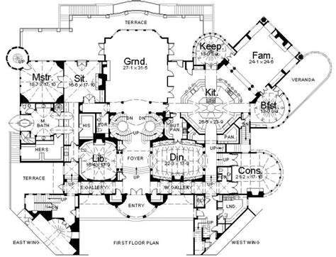 What Is In a Set of House Plans? | Castle house plans, Mansion floor plan, Vintage house plans