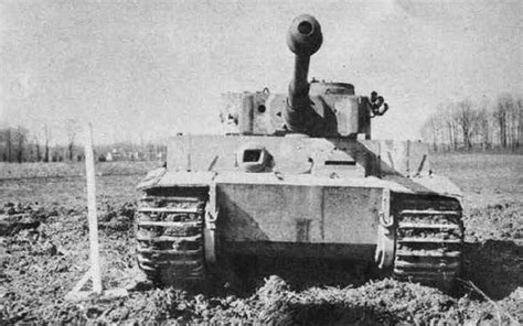 Front view of Panzer VI Ausf E (Tiger I)