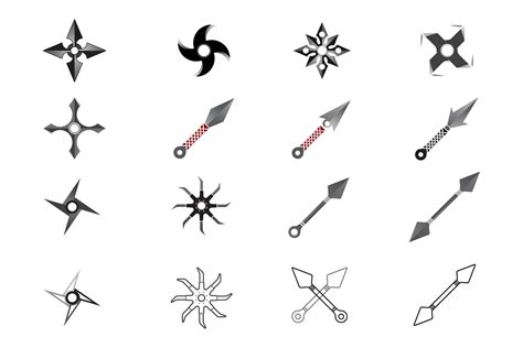 Ninja Weapons Icon Vector Logo Graphic by Alby No · Creative Fabrica