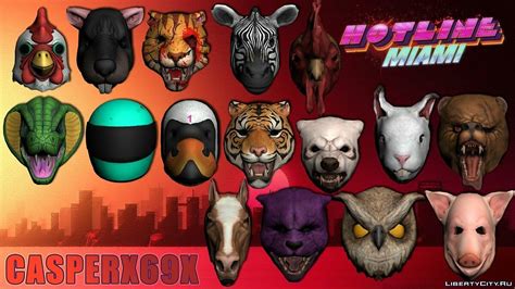 Download Hotline Miami Masks for GTA San Andreas