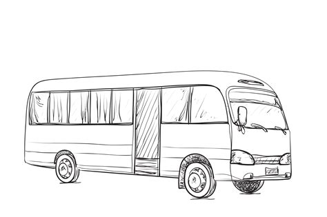 Bus Drawing at PaintingValley.com | Explore collection of Bus Drawing