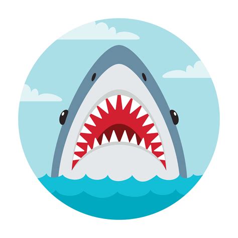 Cartoon Drawing Of A Shark 13537020 Vector Art at Vecteezy