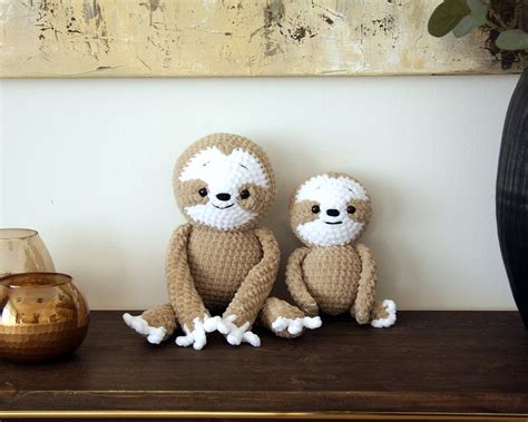 Crochet Sloth Plush AMIGURUMI PATTERN | Etsy