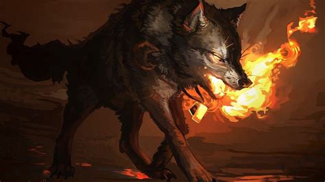 Fire Wolf Wallpapers - Top Free Fire Wolf Backgrounds - WallpaperAccess