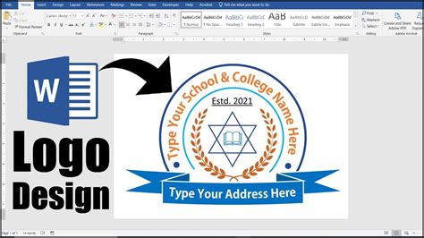 Step By Step Logo Design Tutorial in Microsoft Office Word