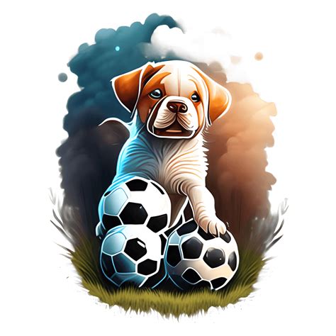 Dogs Playing Soccer · Creative Fabrica