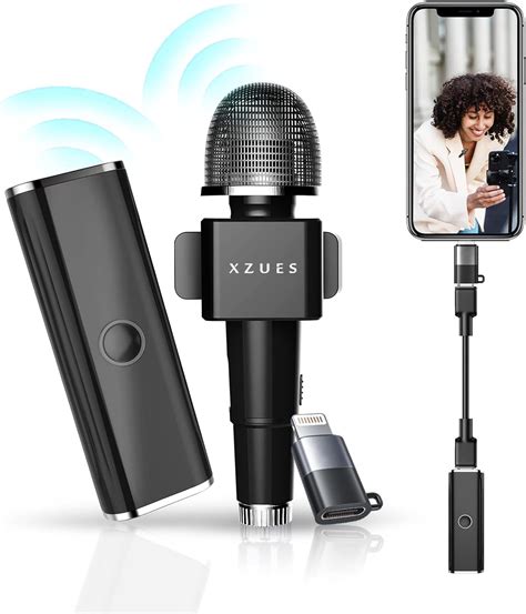 Amazon.com: Wireless Lavalier Microphones for iPhone iPad Android ...