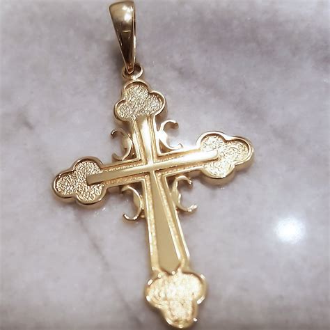 Serbian Gold Cross For Men - Srpski Krst Za Muskarce Pravo Zlato - Zoran Designs