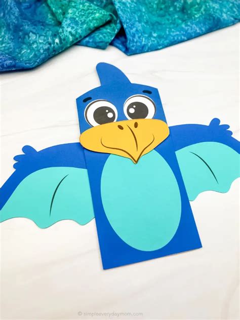 Dinosaur Puppet Craft For Kids [Free Template]