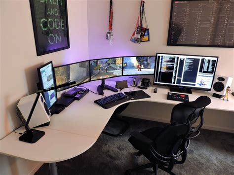 L Shaped Desk Gaming Setup