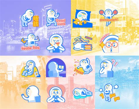 Line Stickers | Behance