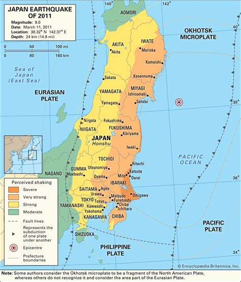 Japan Earthquake And Tsunami Map