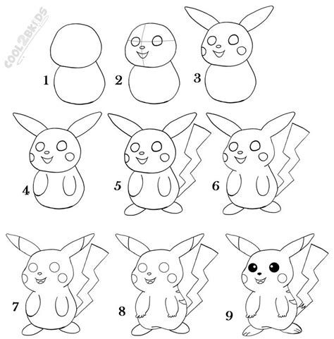 How To Draw Pokemon Pikachu Step By Step Easy - Pokemon Drawing Easy