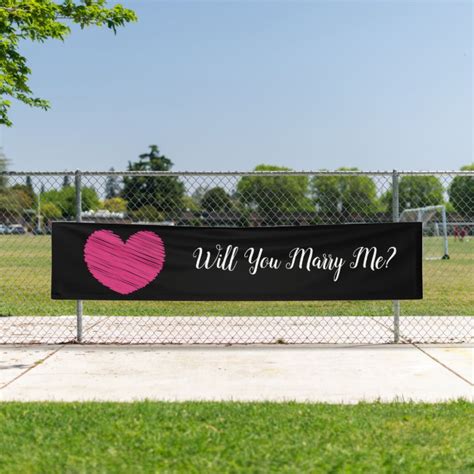 Will You Marry Me? Banner | Zazzle.com