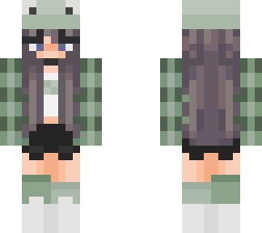 Cute Frog Girl | Minecraft Skin