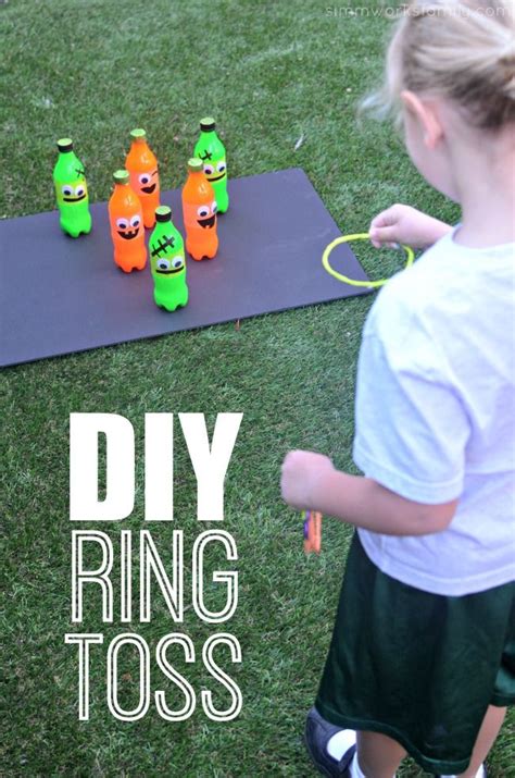 Fall Carnival Games: DIY Ring Toss Game Idea - A Crafty Spoonful | Carnival games for kids ...