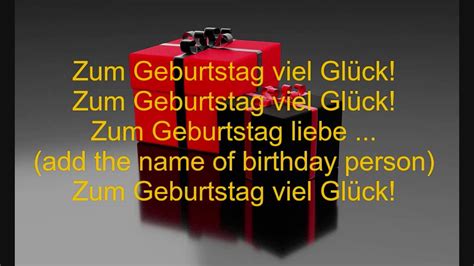 Happy Birthday Song In German Words | The Cake Boutique