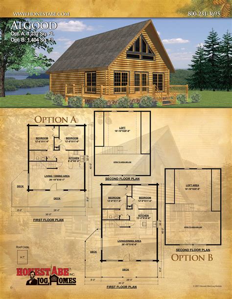 Log Cabin Chalet Floor Plans - floorplans.click