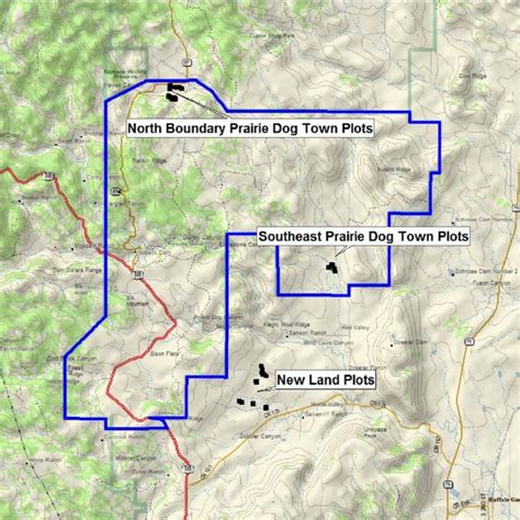 Map of prairie dog town dusting in 2008. | Download Scientific Diagram