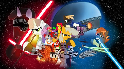 MLP STAR WARS 7 crossover Wallpaper by EJLightning007arts on DeviantArt