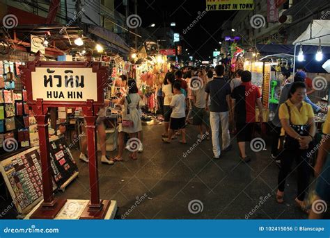 Tourists Visit Hua Hin Night Market. Editorial Photo - Image of culture ...