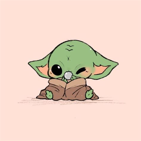 Baby Yoda Chibi Fan Art | Sfondi carini, Doodles carini, Cartone ...