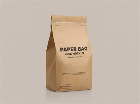 Kraft Paper Bag Mockup PSD — Free Mockup World