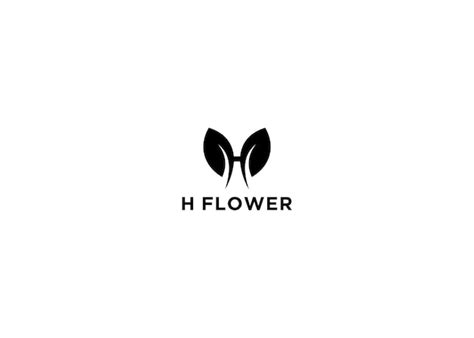 Premium Vector | H flower logo design vector illustration