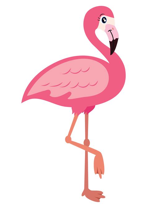 Pink flamingo vector illustration isolated on white background. Flamingo Clipart 4641730 Vector ...