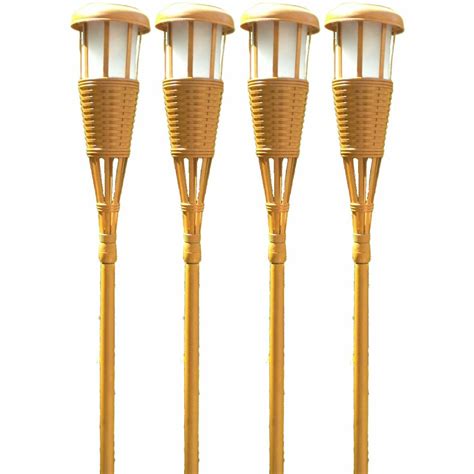 Newhouse Lighting Solar Flickering LED Tiki Torches & Reviews | Wayfair