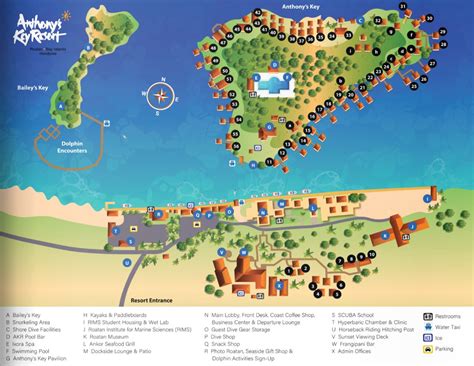 Resort Map | Anthony's Key Resort | Roatan, Honduras