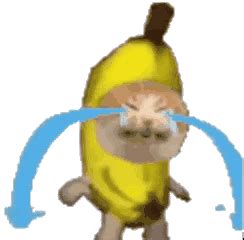 Banana Cat Crying Banana Cat Sticker - Banana cat Crying banana cat ...