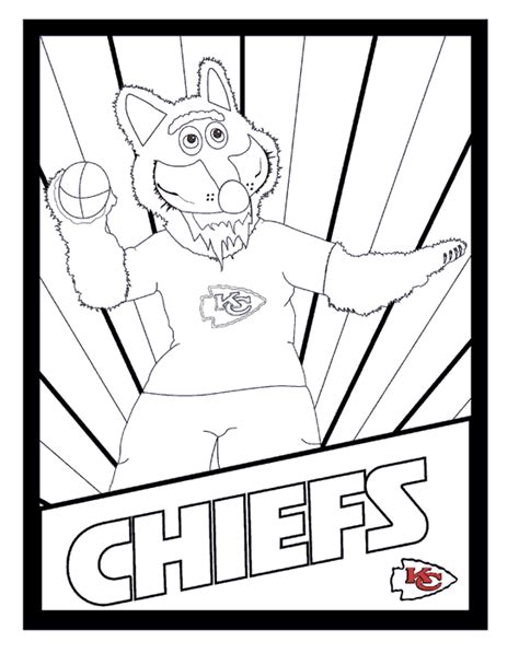 Printable KC Chiefs Coloring Page - Free Printable Coloring Pages