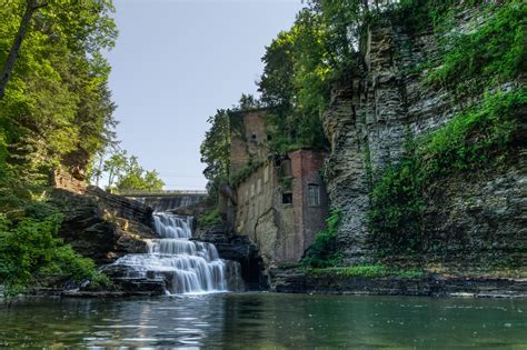 waterfall, House, Nature, Water Wallpapers HD / Desktop and Mobile ...