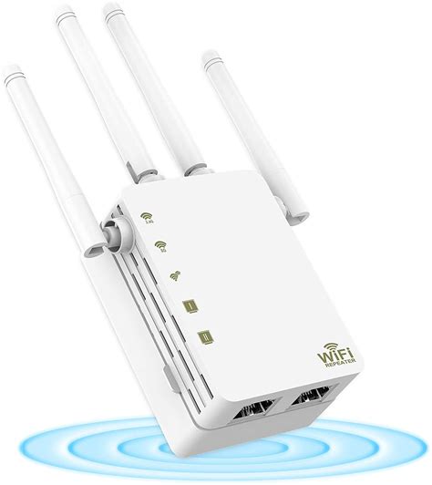 WiFi Extender, Signal Range Booster for Home, 1200mbps, Dual Band, Wireless Repeater Extender ...