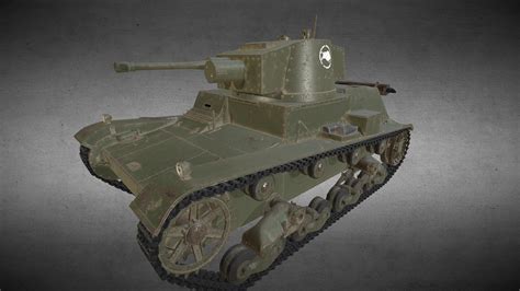 7tp Light Tank - 3D model by GrumpyStranger [5fe8825] - Sketchfab