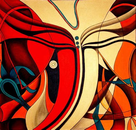 Abstract Ganesha Paintings On Canvas - Painting Photos