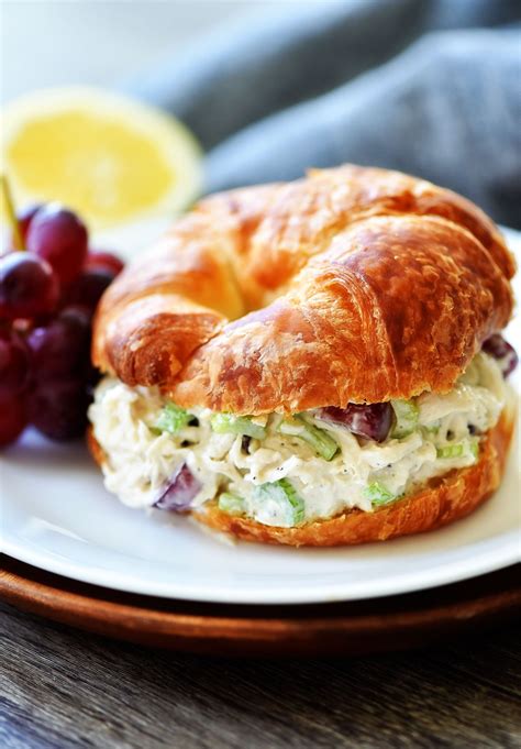 Chicken Salad Croissant Sandwich Recipe | Easy & Savory