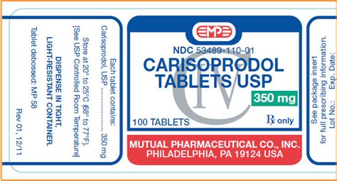 Carisoprodol Information, Side Effects, Warnings and Recalls