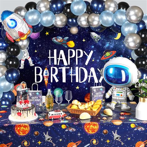 Buy Outer Space Birthday Party Decoration Set, 1 Outer Space Solar ...